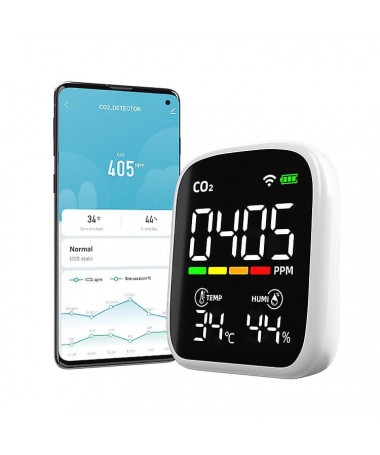 ELCTRONIC CO2, TEMP, FEUCHTIGKEIT MONITOR. WI-FI - 1