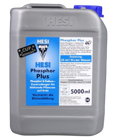 -30 % Hesi Phosphorus Plus 10l - 1 - Phosphorus Plus wird in Kombination mit Hesi Bloom Complex in der zweiten Hälfte der Vegeta