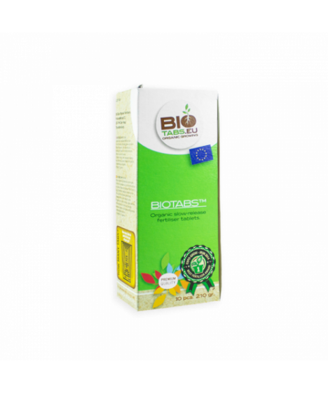BIOTABS TABLETKI INDOOR 10SZT konfekcjonowane - 1 - Tabletki BioTabs to organiczny nawóz o wydłużonym działaniu.&nbsp;Skład został ta