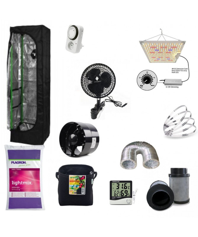 Zestaw Growbox HG 50x50x140, GOAT 120W - 1 roślina