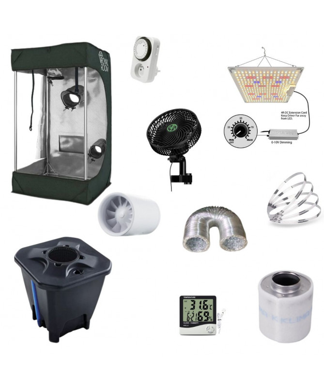 Zestaw Growbox RR 40x40x120, GOAT 120W, Hydro - 1 roślina