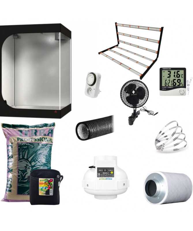 Set Growbox HS 150x150x200, GOAT 650W - 9 Pflanzen