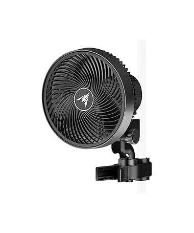 AC Infinity Cloudray S6 Gen 2 Oscillating Clip Fan 12W 10-speed fi 150mm - wentylator mieszający z klipsem - 1