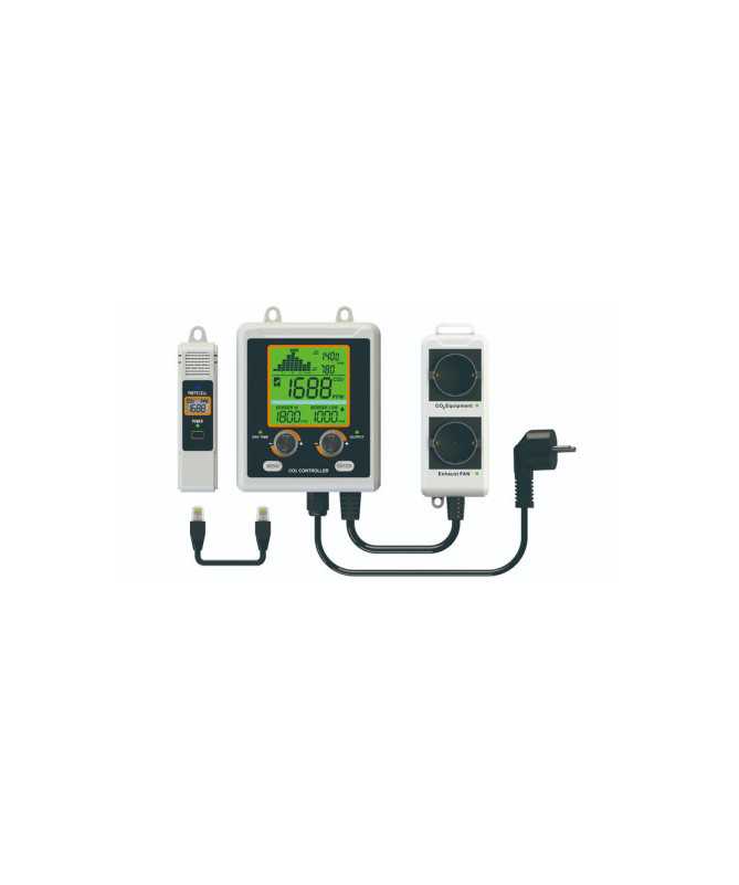 CO₂ meter and controller AQM-419 - CO2, temperature and humidity monitor with CO2 level control function