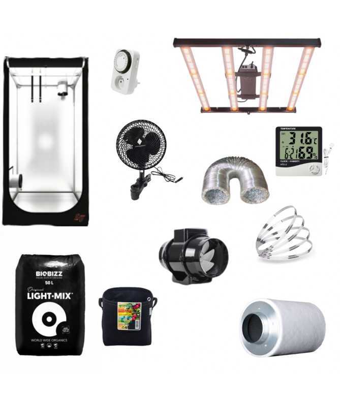 Zestaw Growbox HS 100x100x200, LEDMAX-Eco 300w - 6 roślin Zestaw Growbox HS 100x100x200, LEDMAX-Eco 300w - 6 roślin