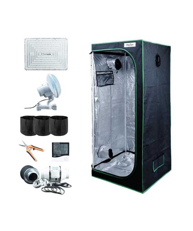 DOBRÁ SADA 80 - KOMPLETNÍ SADA NA SÁZENÍ - 80x80xh180cm, LED 200W + ZÁSADNÍ PŘÍSLUŠENSTVÍ