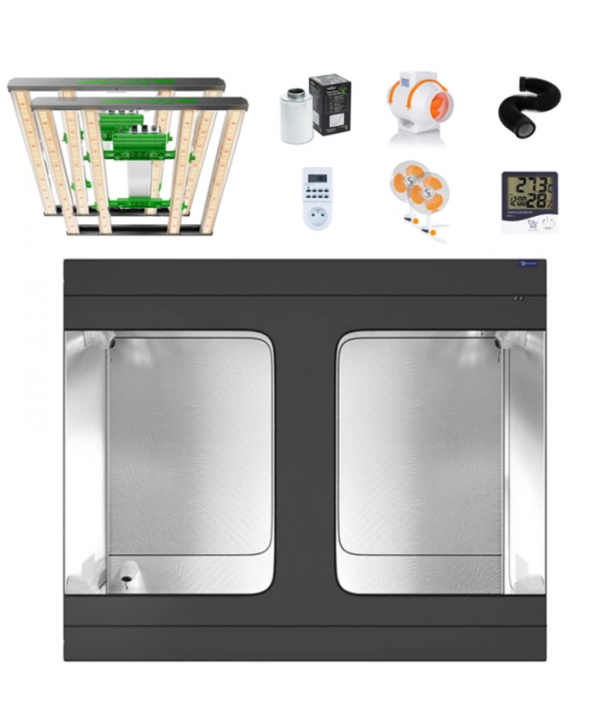Growbox pěstební sada Galaxyfarm Luna Lite 240x120x200cm + Mars Hydro FC 3000-EVO 300W Growbox pěstební sada Galaxyfarm Luna Lite 240x120x200cm + Mars Hydro FC 3000-EVO 300W