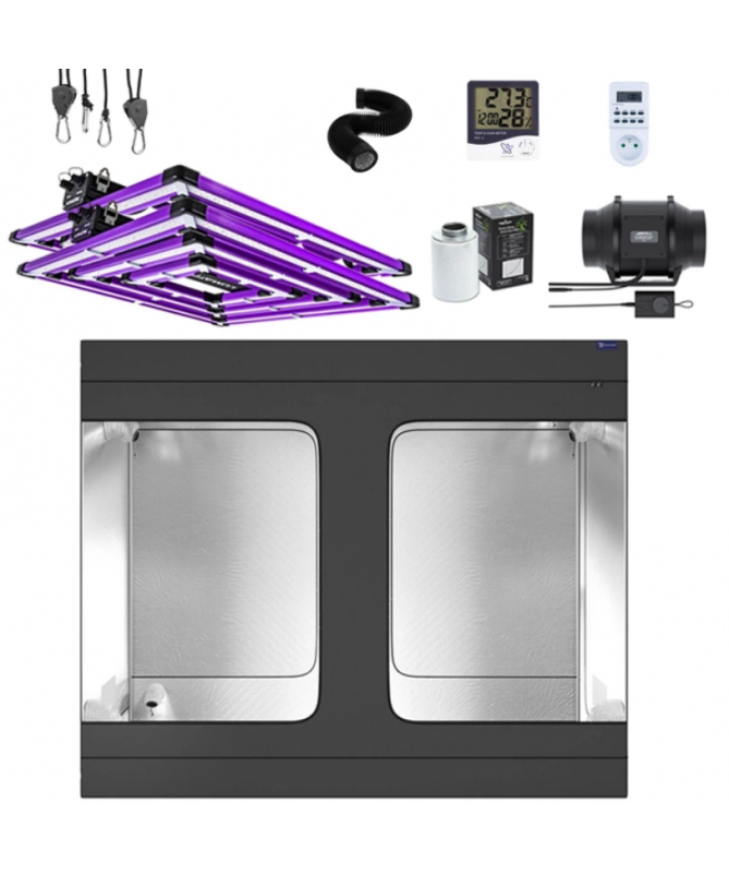 Growbox-Anbauset Galaxyfarm Luna Lite 240 x 120 x 200 cm + LED Lumatek ATS 300W PRO