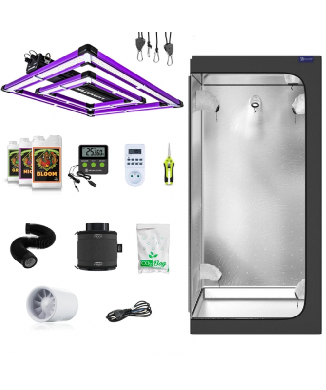 Growbox zestaw uprawowy Galaxyfarm Luna Lite 80x80x170cm + LED ATS 200W PRO + nawozy Growbox zestaw uprawowy Galaxyfarm Luna Lite 80x80x170cm + LED ATS 200W PRO + nawozy