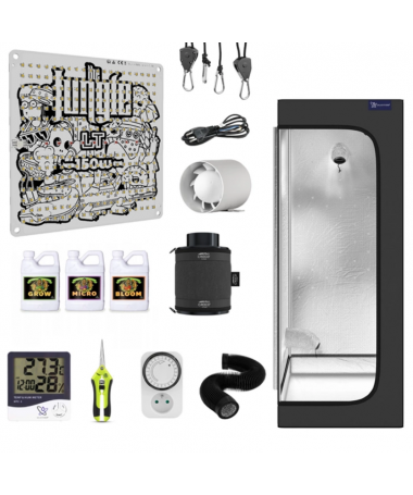 Growbox pěstební set Galaxyfarm Luna Lite 60x60x150cm + LED The Jackson LITE 150W + hnojiva