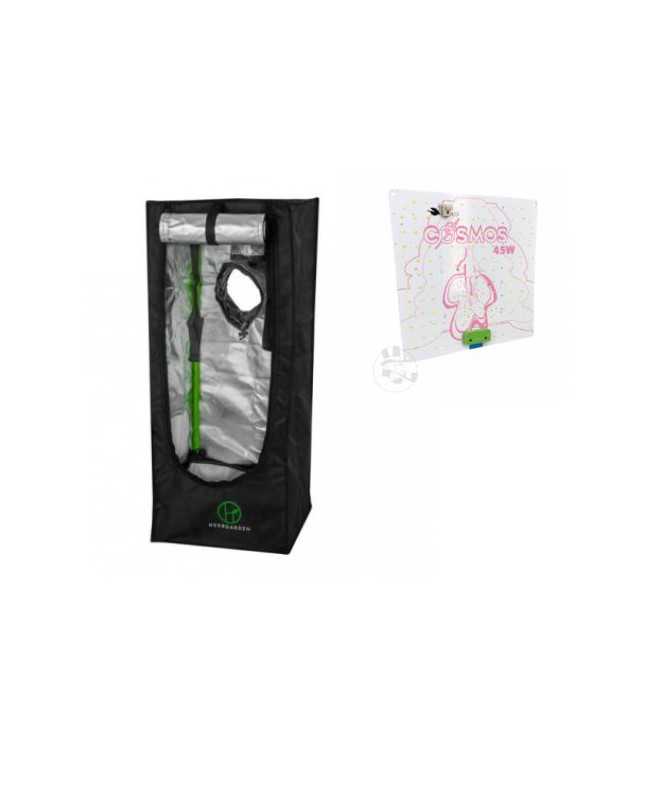 Growbox Mini-Kräutergarten-Set 35x35x90 + LED-Lampe