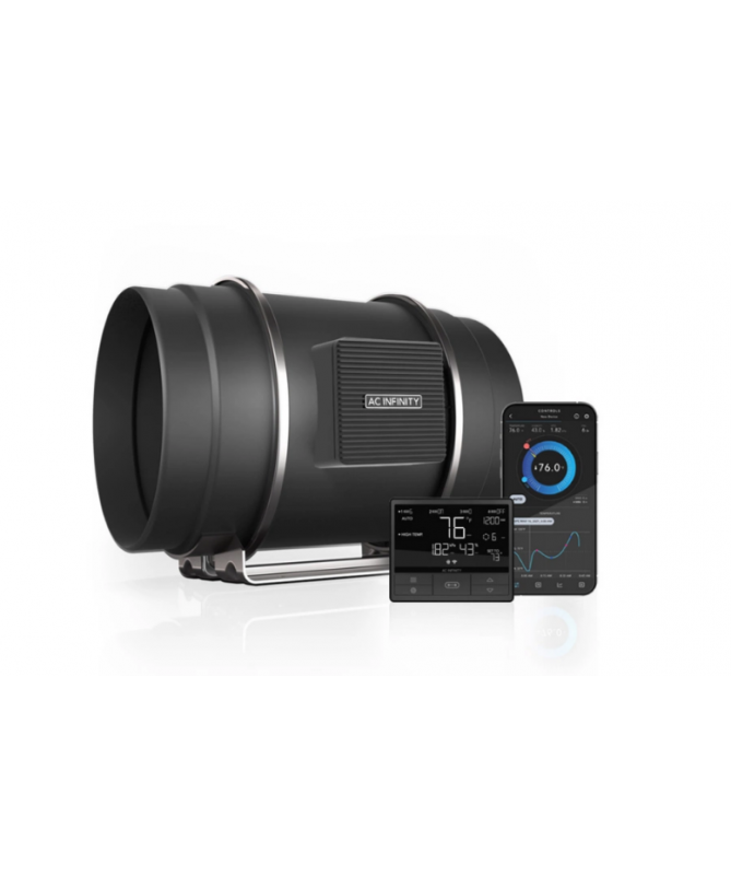 Wentylator AC Infinity Leise Inline 200mm 1370 m3/h 10 trybów + kontroler