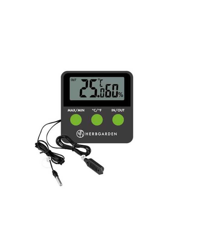 Herbgarden Temp & Humi Meter – Wetterstation mit Thermometer und Hygrometer IN/OUT