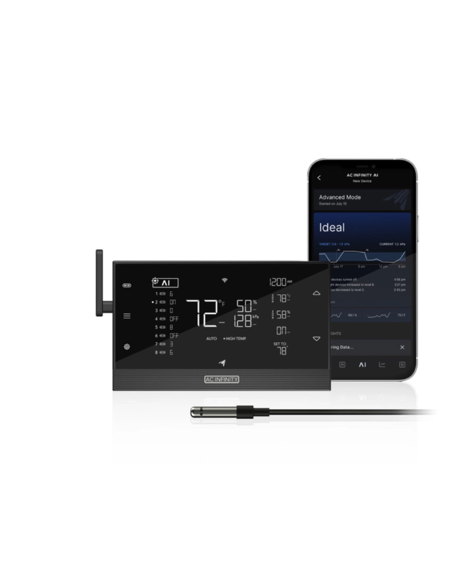AC Infinity CONTROLLER AI+ climate controller with machine learning for up to 32 devices AC Infinity CONTROLLER AI+ climate controller with machine learning for up to 32 devices