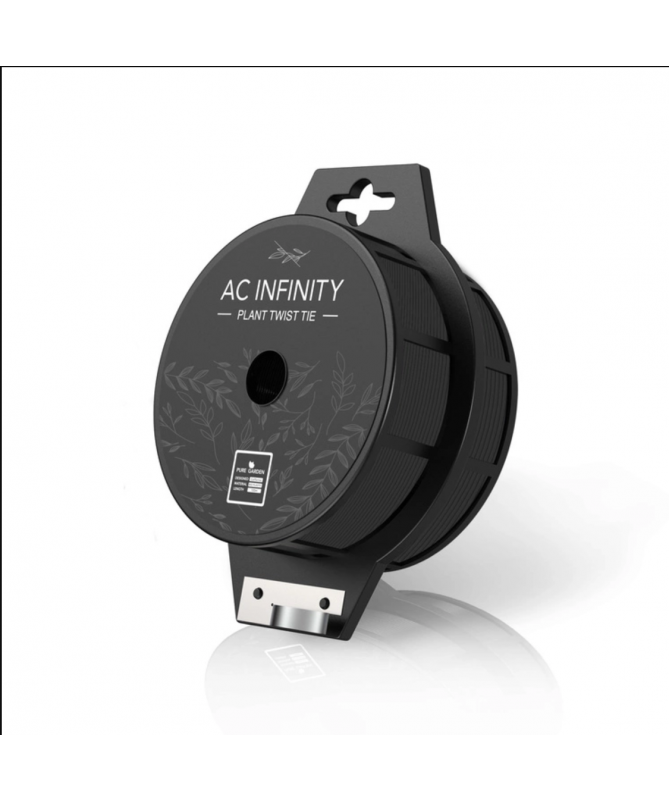 AC Infinity Coated gardening wire for tying up plants, black, 100m