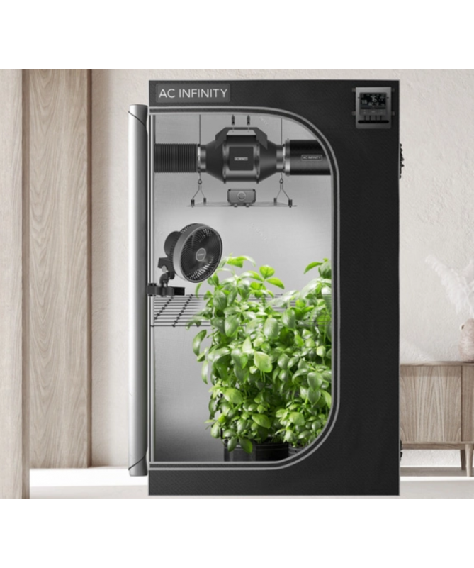 AC Infinity Growbox 120x60x180 cm - a complete growing kit with ventilation, a filter, and an LED light