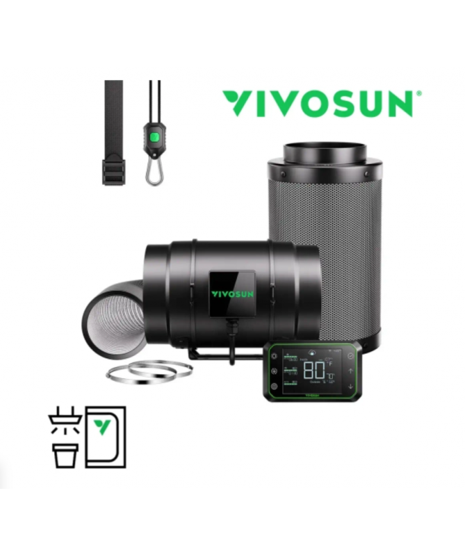 Vivosun PRO zestaw wentylacyjny Ø 125 mm - 660m3/h
