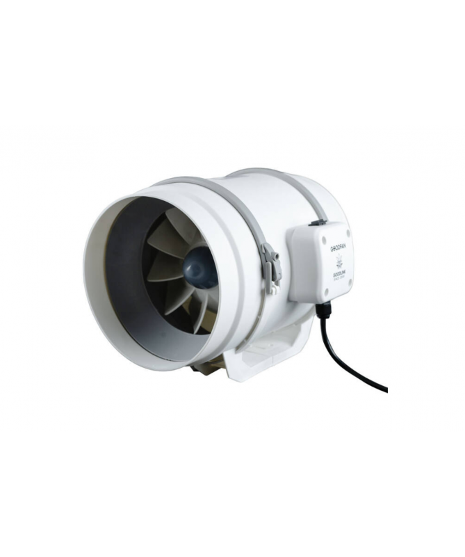 Good Fan 2-Speed Duct Fan, 250 m³/h / 310 m³/h, FI Ø125 Good Fan 2-Speed Duct Fan, 250 m³/h / 310 m³/h, FI Ø125