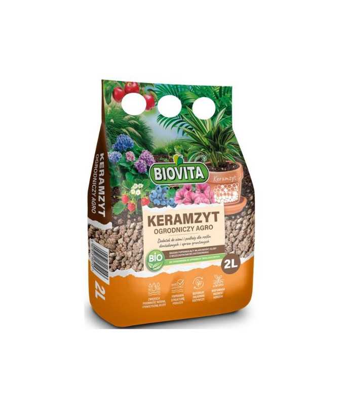 Biovita – Zahradní keramzit 8–16 mm, 2 l