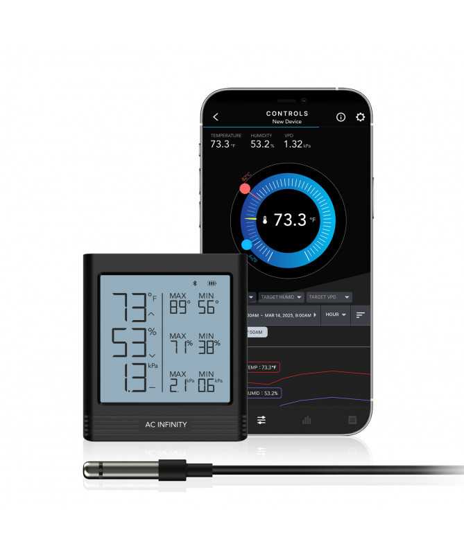 AC Infinity Smart Hygrometer B1 – inteligentní meteorologická stanice BT AC Infinity Smart Hygrometer B1 – inteligentní meteorologická stanice BT