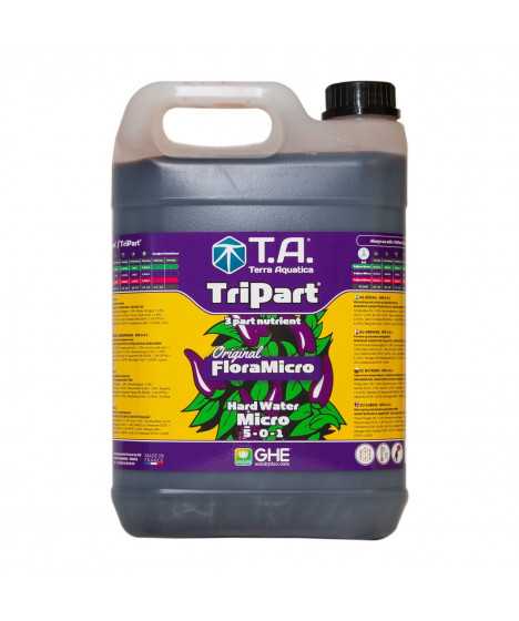 Terra Aquatica / GHE Tri Part Micro Hard Water 5L (woda twarda) - 1 - Nawóz z serii FloraSeries (F.Gro, F.Bloom,&nbsp;F.Micro)- uzupe
