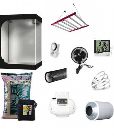 Sada Growbox HS 150x150x200, Solux Aura PRO 720 W, 3,2 umol – 9 rostlin