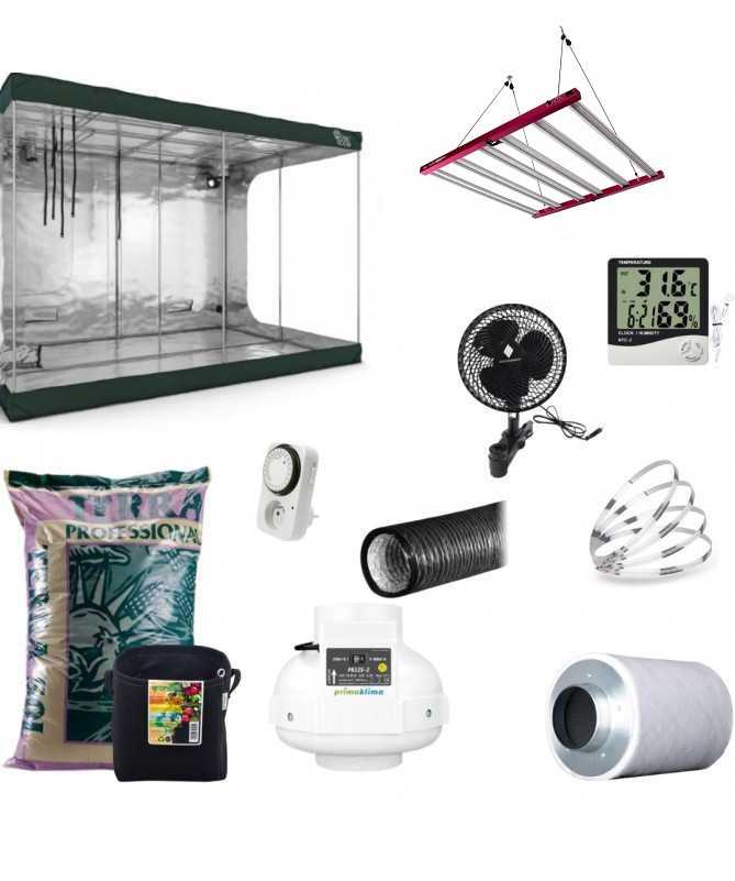 Growbox-Set RR 300 x 150 x 200, Solux Aura PRO 720 W x 2 – 12–24 Pflanzen Growbox-Set RR 300 x 150 x 200, Solux Aura PRO 720 W x 2 – 12–24 Pflanzen