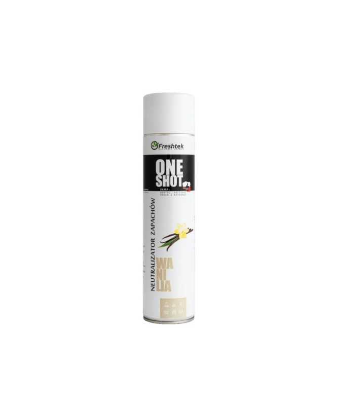 Freshtek ONE SHOT Wanilia Spray 600ml - neutralizator zapachu Freshtek ONE SHOT Wanilia Spray 600ml - neutralizator zapachu