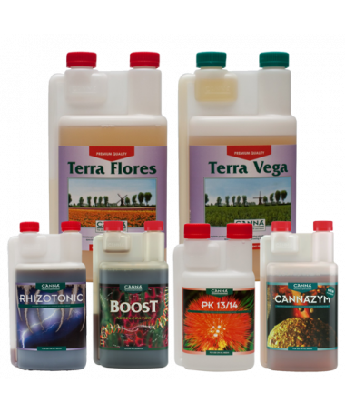 Canna Terra Starter Kit für Wachstum und Blüte im Boden - 1