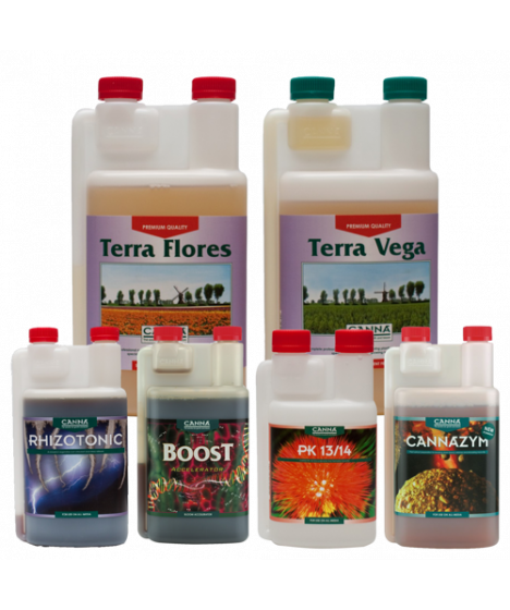 Canna Terra Starter Kit für Wachstum und Blüte im Boden - 1