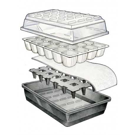 GARLAND SELF-CONTROLLER/PROPAGATOR, 24 SEEDS, 2.2L TANK, 37.5x23xh16cm