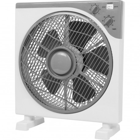 WENTYLATOR MIESZAJĄCY, BOX FAN 230V, TRZY-BIEGOWY, Z OSCYLACJĄ, 40w