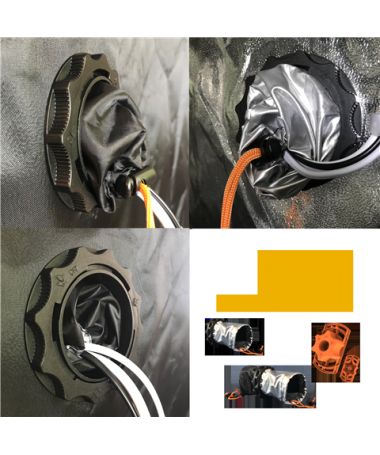 Secret Jardin Kabelöffnung, Durchmesser 70 mm, doppelt, CF7D - 4 – Verleihen Sie Ihrem Anbaubereich mit dieser Kabelöffnung eine Secret Jardin Kabelöffnung, Durchmesser 70 mm, doppelt, CF7D - 4 – Verleihen Sie Ihrem Anbaubereich mit dieser Kabelöffnung eine