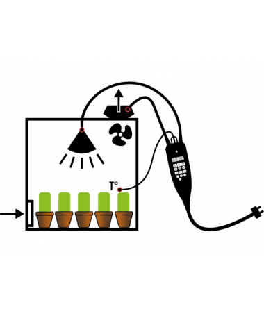 Secret Jardin Nano Grow – Lichtsteuerung, Belüftungssteuerung – 4 Temperaturwerte mit Alarm, Speicher für bis zu 99 Programme, 1 Secret Jardin Nano Grow – Lichtsteuerung, Belüftungssteuerung – 4 Temperaturwerte mit Alarm, Speicher für bis zu 99 Programme, 1