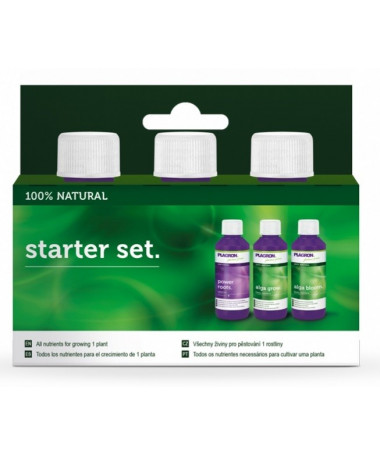 PLAGRON STARTER SET NATURAL - 1 - STARTER SET 100 NATURAL Kompletní, přírodní péče o vaše rostlinyChcete si pořídit