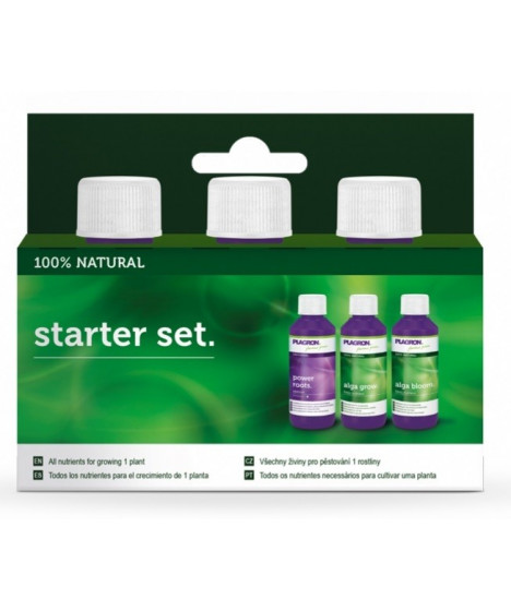 PLAGRON STARTER SET NATURAL - 1 - STARTER SET 100 NATURAL Kompletní, přírodní péče o vaše rostlinyChcete si pořídit