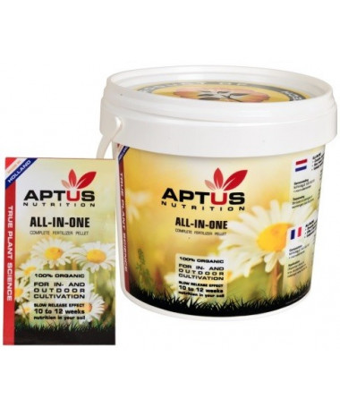 APTUS ALL-IN-ONE PELET 100GR - 2 - Krótkoterminowa Uprawa 3 miesiąceinsTorfins Zalecana ilość to wykorzystanie 50100g na roślinę