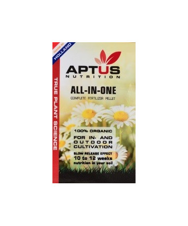 APTUS ALL-IN-ONE PELET 100GR - 1 - Krótkoterminowa Uprawa 3 miesiąceinsTorfins Zalecana ilość to wykorzystanie 50100g na roślinę