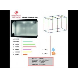 Growbox Hydro Shoot 300W (300x150x200cm) - 2 - 