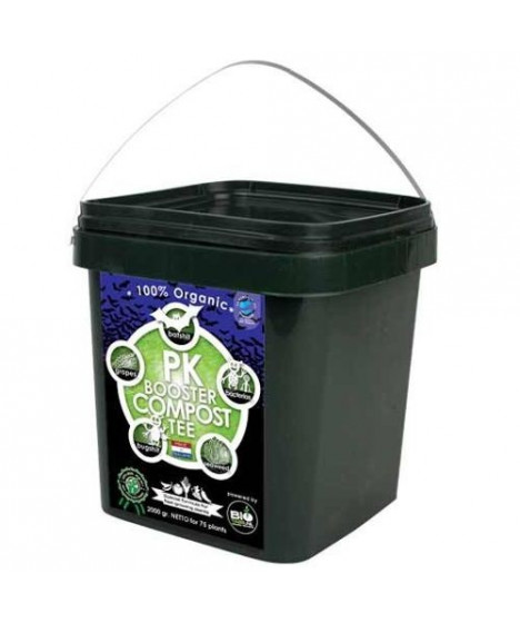 BIOTABS PK BOOSTER COMPOST TEE 5-8 750ML - 1 - Ekologiczny nawóz *PK Booster* to 100% naturalne wsparcie dla zdrowego kwitnienia