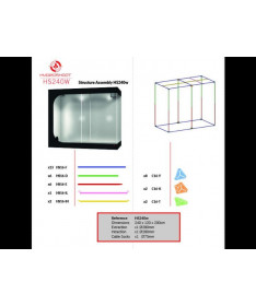 Growbox Hydro Shoot 240 W (240x120x200) - 3 - Secret Jardin Dark Room 240w rev.2.5  Twoje nowe, profesjonalne miejsce do uprawy 
