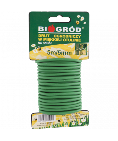 Gardening wire in soft sheath 5m x 5mm - 1