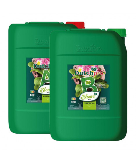 DUTCHPRO SOIL BLOOM A/B 2*20 l – 1 – Hnojivo pro kvetení od společnosti Dutchpro je jedinečný komplex určený k hnojení půdy. Pr