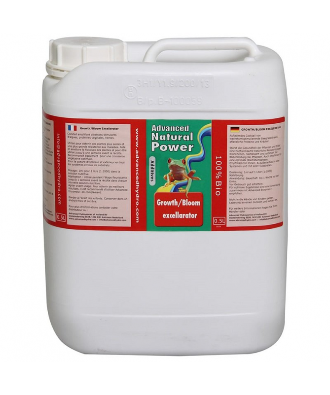 GROWTH/BLOOM EXCELLARATOR 5L GROWTH AND BLOOM STIMULATOR - ADVANCED HYDROPONICS OF HOLLAND