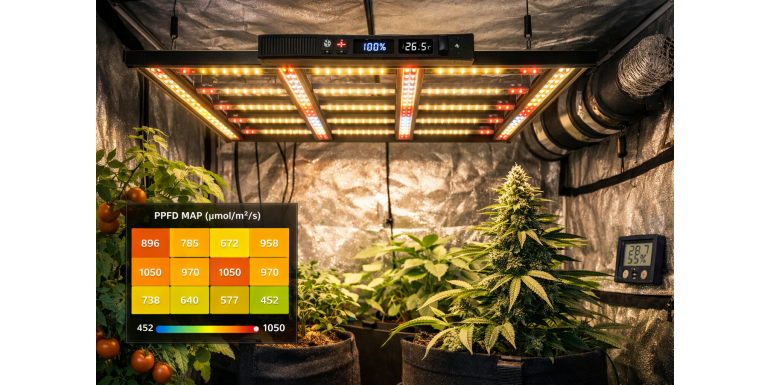 Ranking of LED lamps for plant lighting