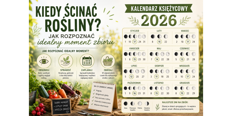 When to harvest? How to recognise the ideal moment for harvesting + lunar calendar 2026