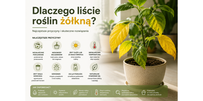 Proč listy rostlin žloutnou? Nejčastější příčiny