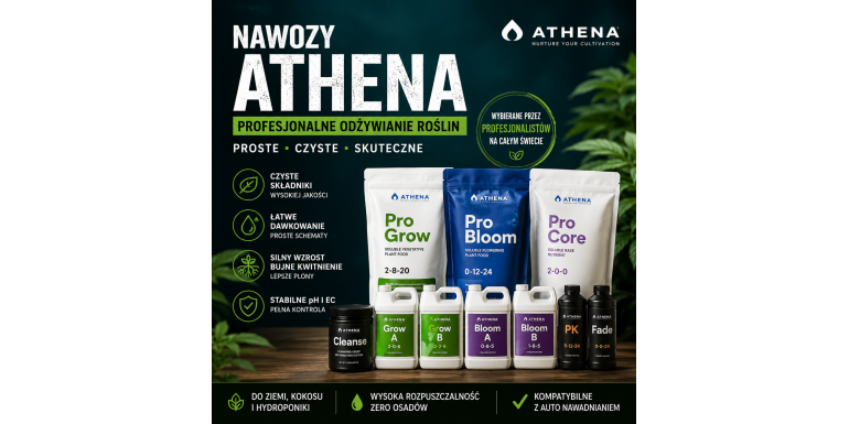 Nawozy Athena – kompletny przewodnik po jednej z najpopularniejszych marek nawozów dla wymagających hodowców