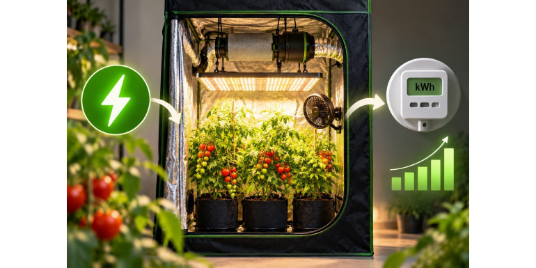 Kolik elektřiny spotřebuje growbox? Náklady na LED 100W–650W